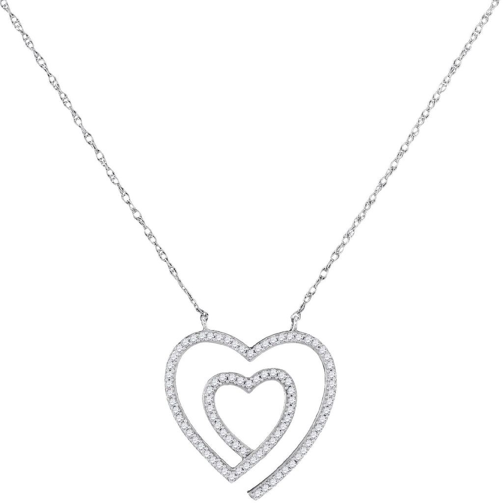 1-5CTW-Diamond HEART NECKLACE