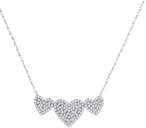 3-8CTW-Diamond FASHION NECKLACE