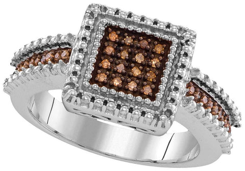 1-6CTW-Diamond FASHION BROWN RING