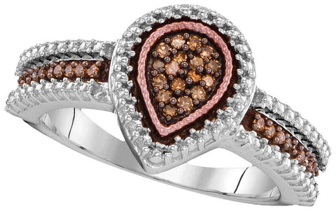 1-6CTW-Diamond BROWN  RING