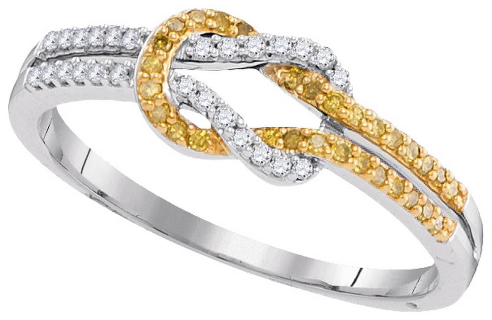 1-5CTW-Diamond MICRO-PAVE YELLOW RING