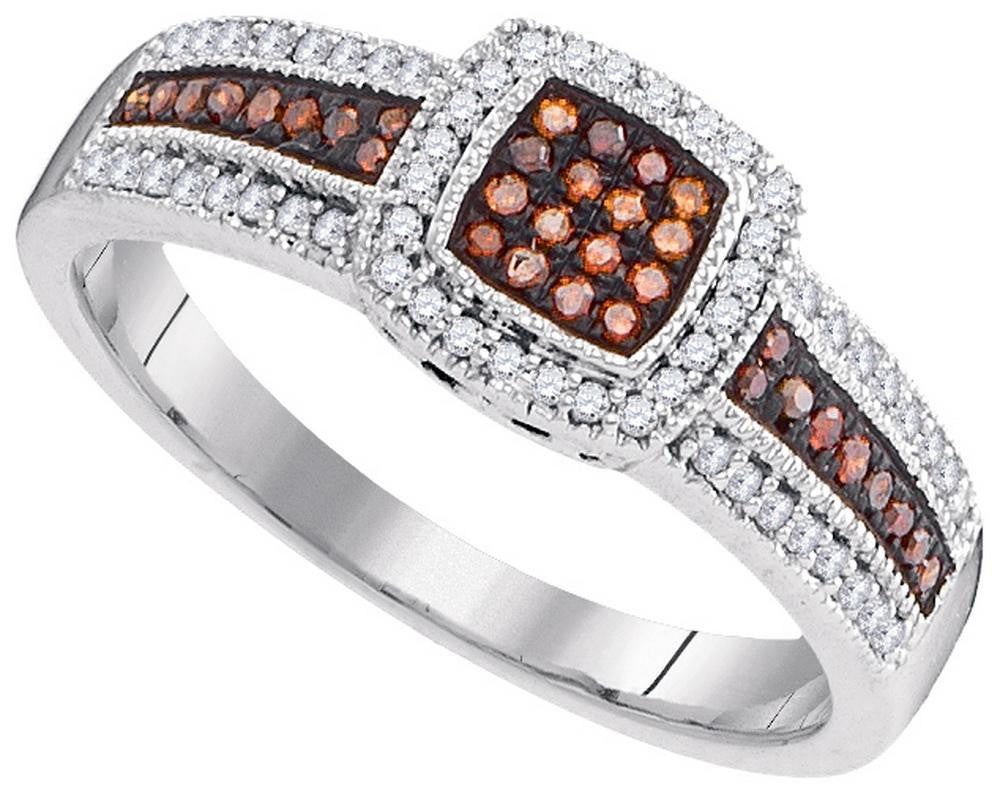 1-4CTW-Diamond RED MICRO-PAVE RING