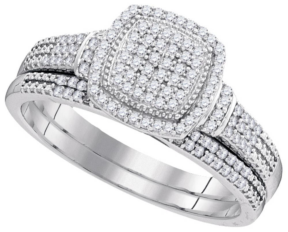 1-3CTW-Diamond MICRO-PAVE BRIDAL SET