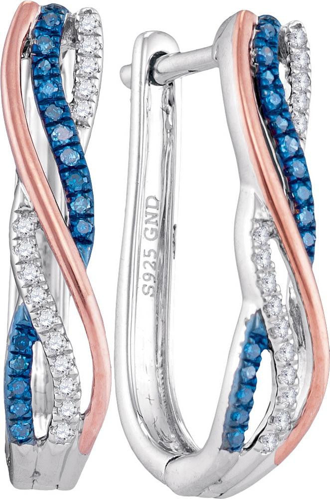 1-6CTW-Diamond FASHION BLUE HOOPS