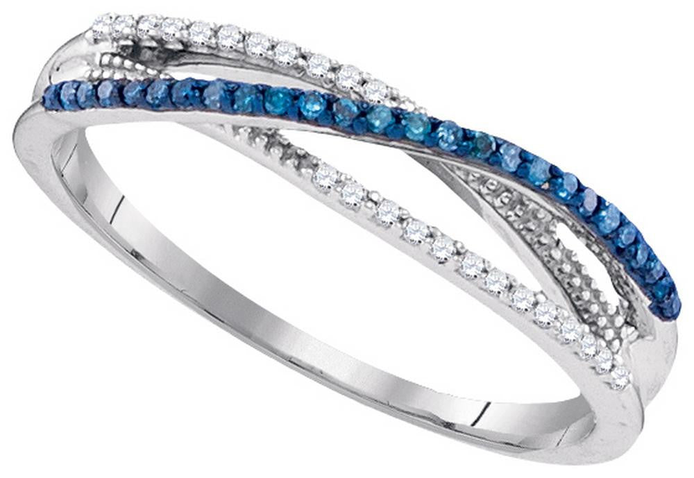 1-6CT-Diamond FASHION BLUE RING