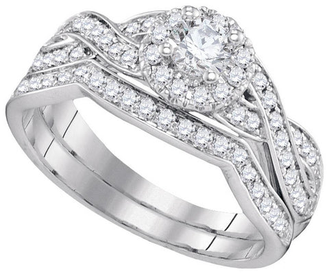 3-4CTW-Diamond 1-4CT-CRD BRIDAL SET