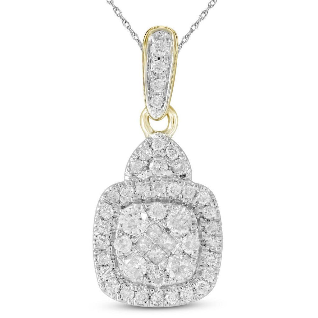 3-8CTW-Diamond FASHION PENDANT