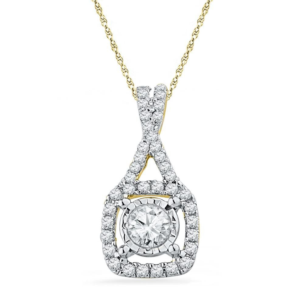 3-8CTW-Diamond FASHION PENDANT