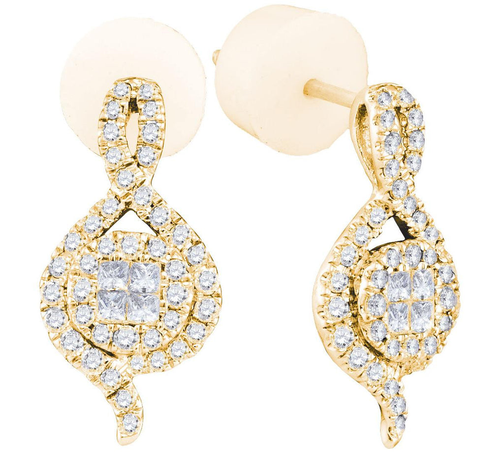 1-2CTW-Diamond SOLEIL EARRINGS